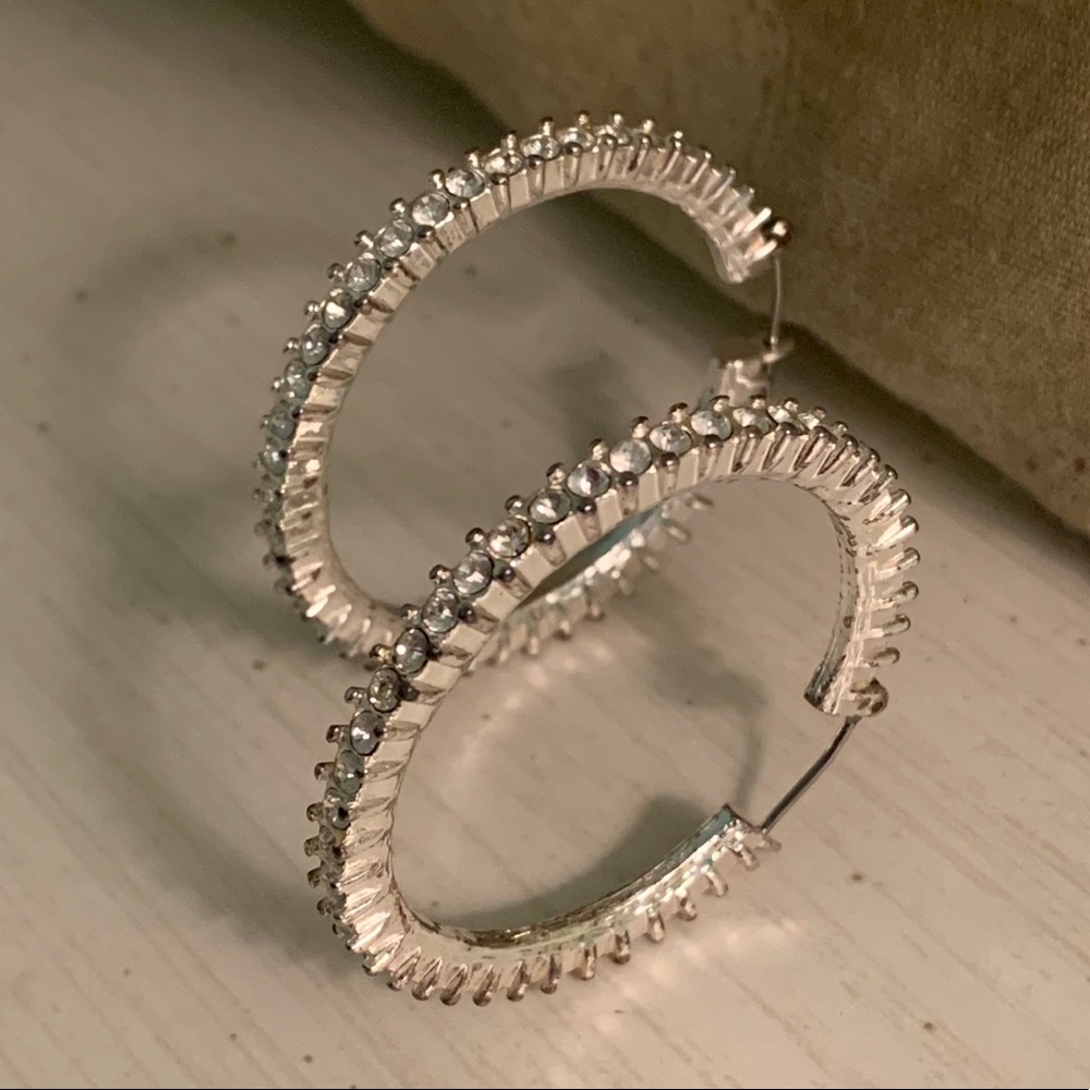 Macy’s CZ Circle Hoops - Picture 1 of 12